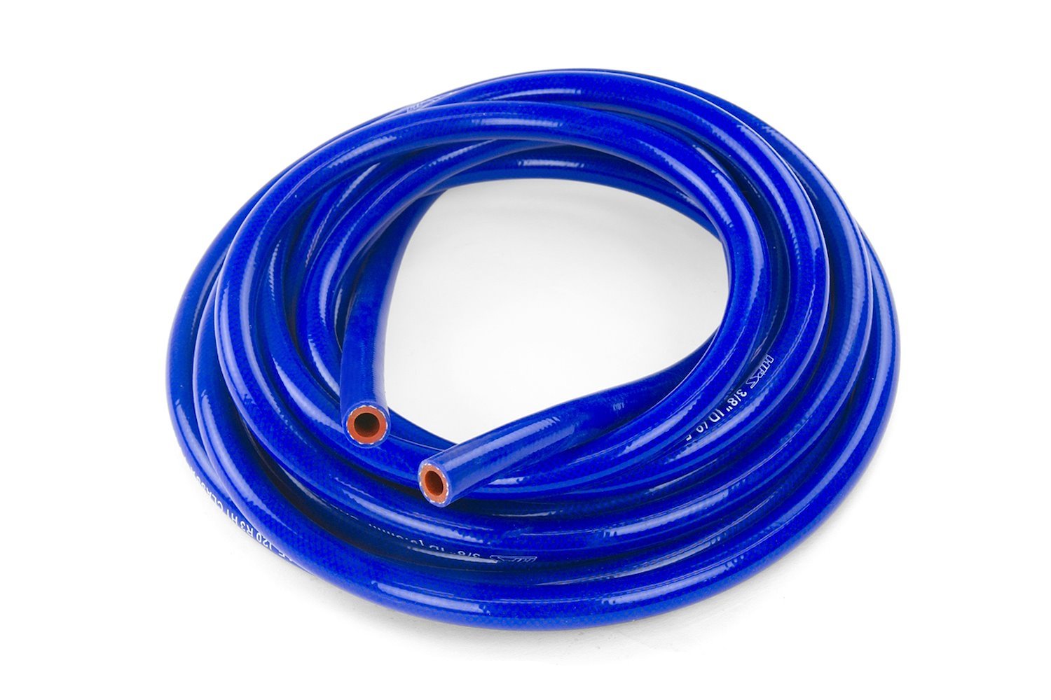 HTHH-025-BLUEx25 Silicone Heater Hose Tubing, High-Temp 1-Ply Reinforced, 1/4 in. ID, 25 ft. Roll, Blue
