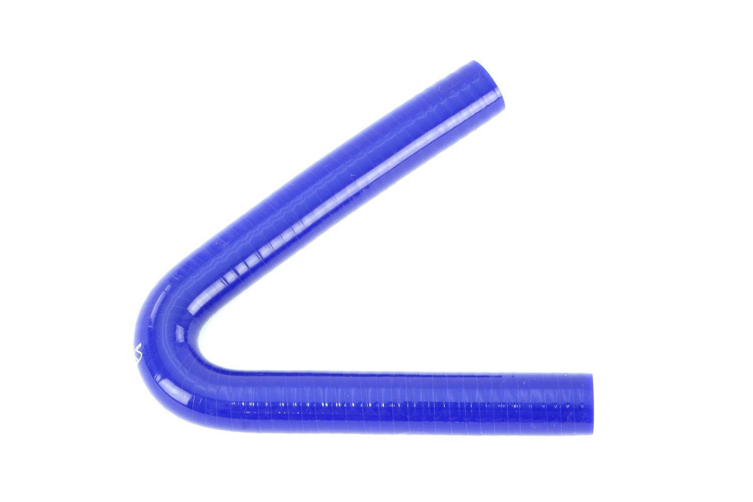 HTSEC135-062-BLUE 135-Deg. Silicone Coupler, High-Temp 4-Ply Reinforced, 5/8 in. ID, 5 in. Legs, Blue