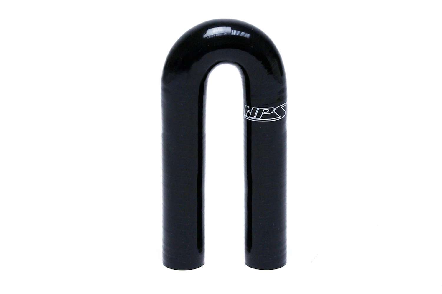 HTSEC180-050-BLK Silicone 180-Degree U Bend Elbow Hose, High-Temp 4-Ply Reinforced, 1/2 in. ID, Black