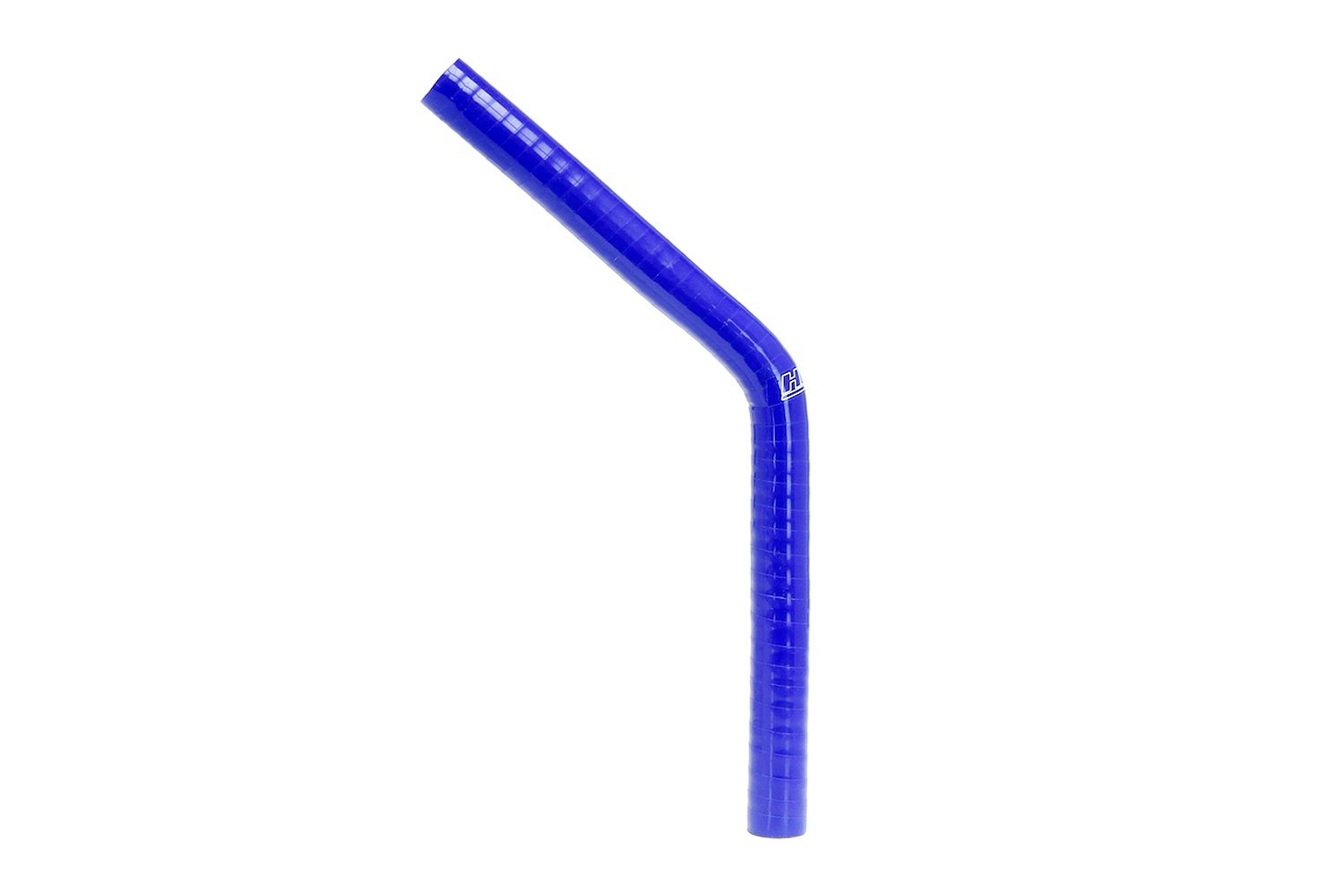 HTSEC45-100-BLUE Silicone 45-Degree Elbow Coupler Hose, High-Temp 4-Ply Reinforced, 1 in. ID, Blue