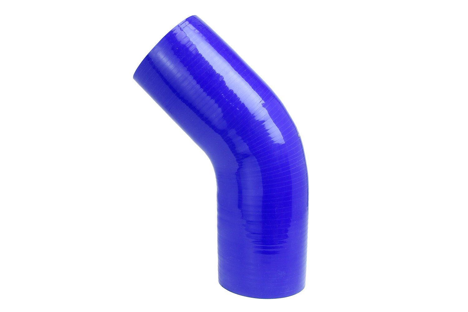 HTSEC45-325-BLUE Silicone 45-Degree Elbow Coupler Hose, High-Temp 4-Ply Reinforced, 3-1/4 in. ID, Blue