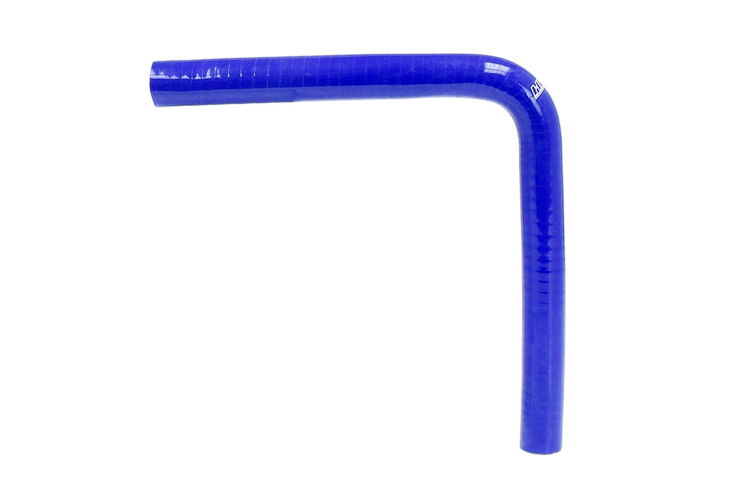 HTSEC90-025-BLUE Silicone 90-Degree Elbow Coupler Hose, High-Temp 4-Ply Reinforced, 1/4 in. ID, Blue