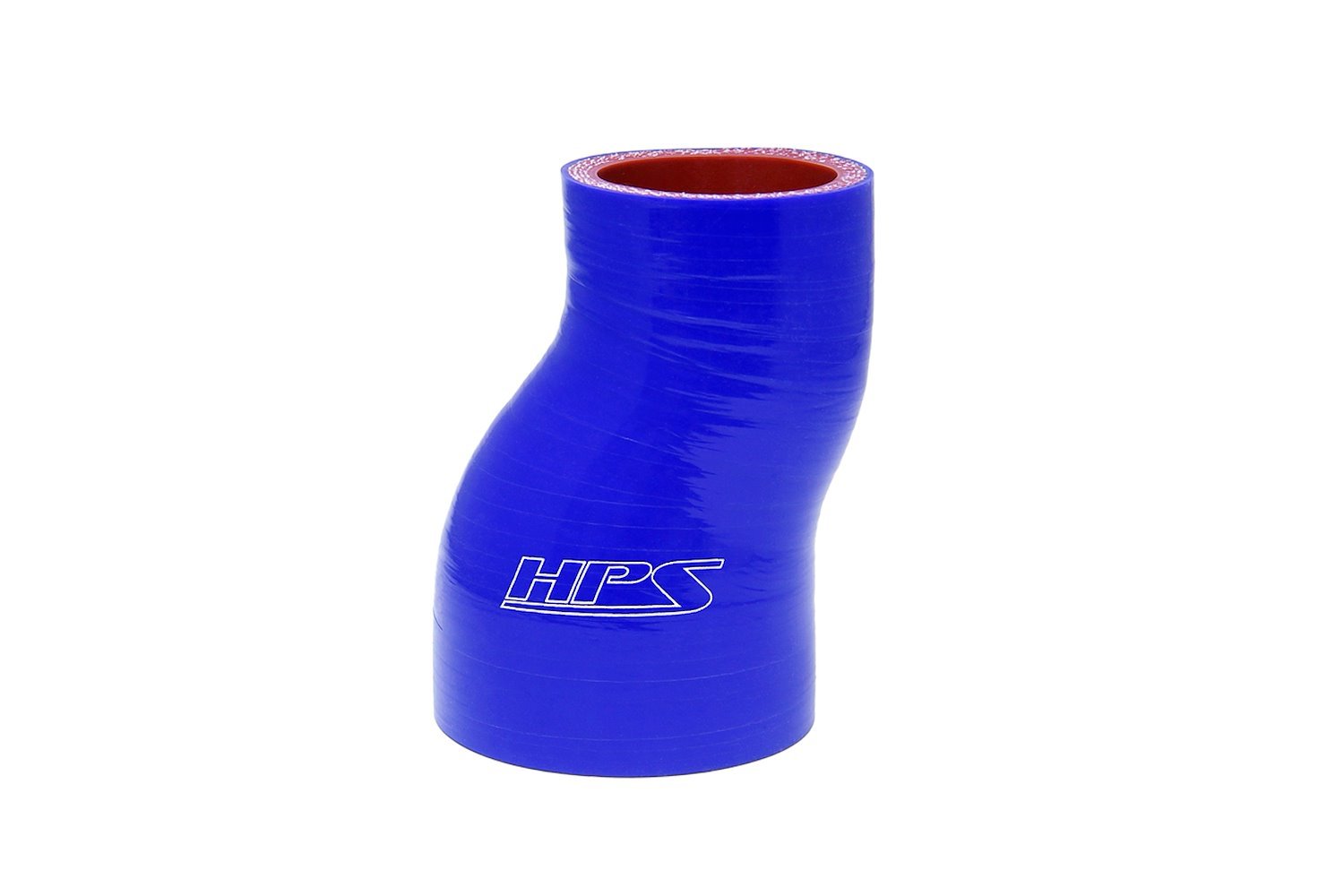 HTSOR-150-200-BLUE Silicone Offset Reducer Hose, High-Temp Reinforced, 1-1/2 in. - 2 in. ID, 3 in. Long, Blue