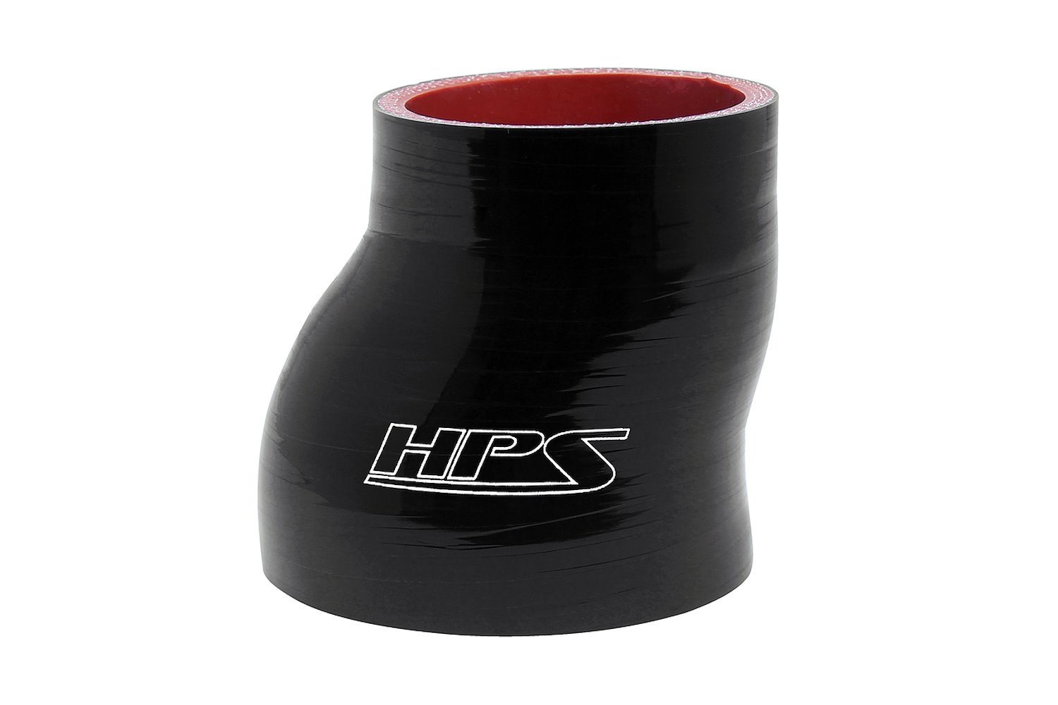 HTSOR-200-225-BLK Silicone Offset Reducer Hose, High-Temp Reinforced, 2 in. - 2-1/4 in. ID, 3 in. Long, Black