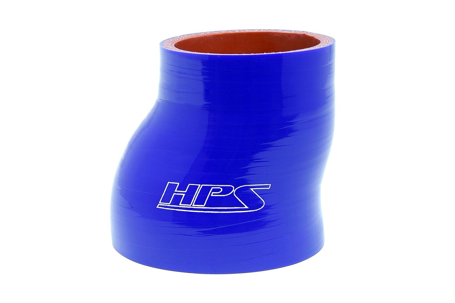 HTSOR-200-225-BLUE Silicone Offset Reducer Hose, High-Temp Reinforced, 2 in. - 2-1/4 in. ID, 3 in. Long, Blue