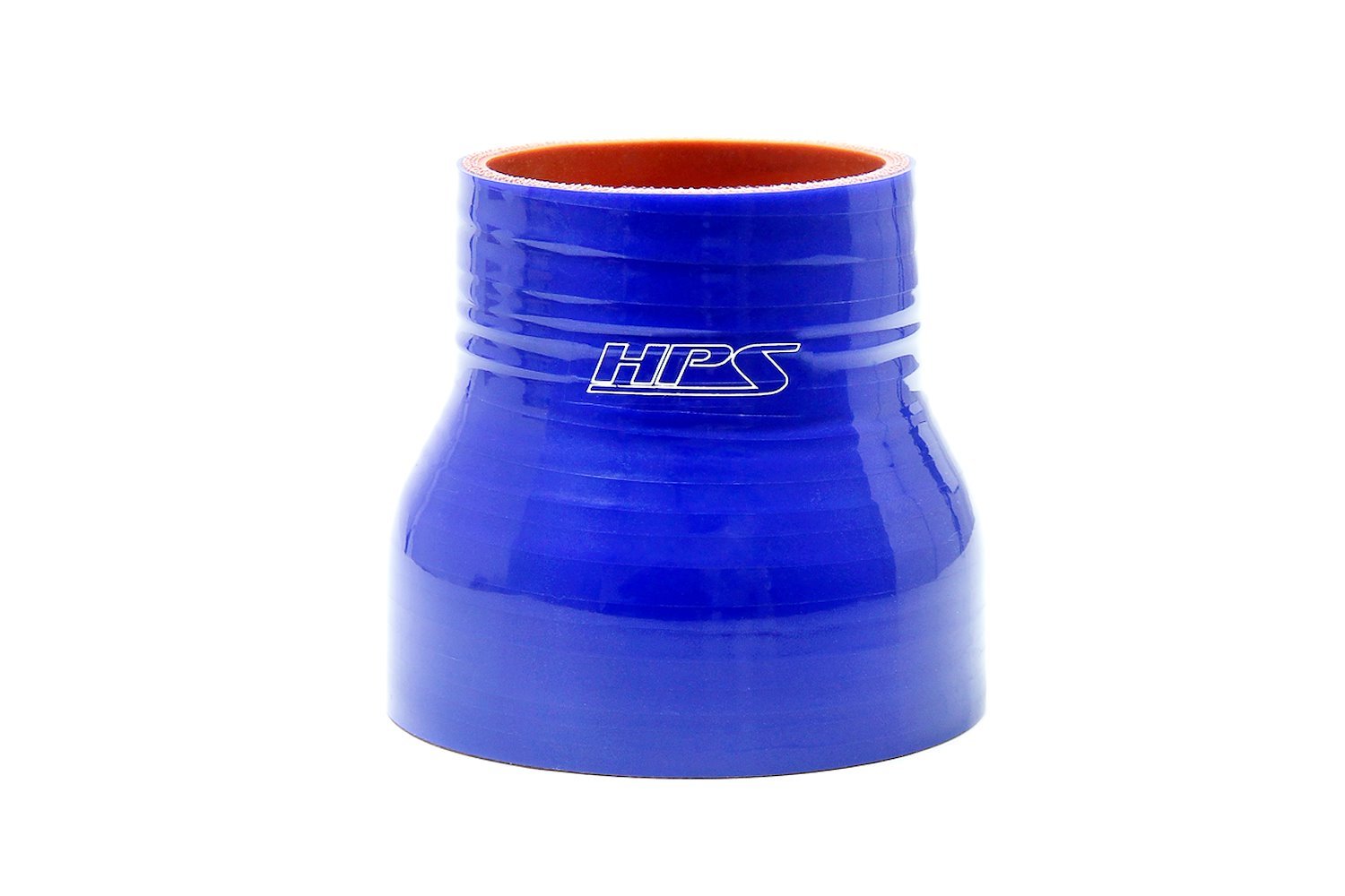 HTSR-150-162-BLUE Silicone Reducer Hose, High-Temp 4-Ply Reinforced, 1-1/2 in. - 1-5/8 in. ID, 3 in. Long, Blue