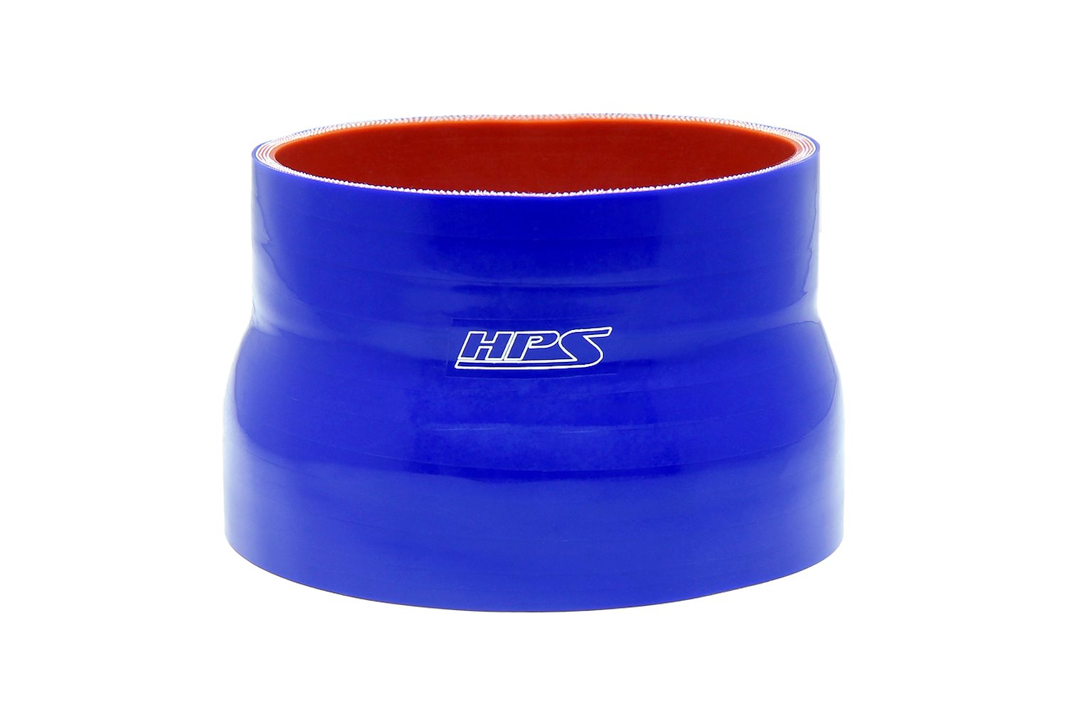 HTSR-450-500-BLUE Silicone Reducer Hose, High-Temp 4-Ply Reinforced, 4-1/2 in. - 5 in. ID, 3 in. Long, Blue