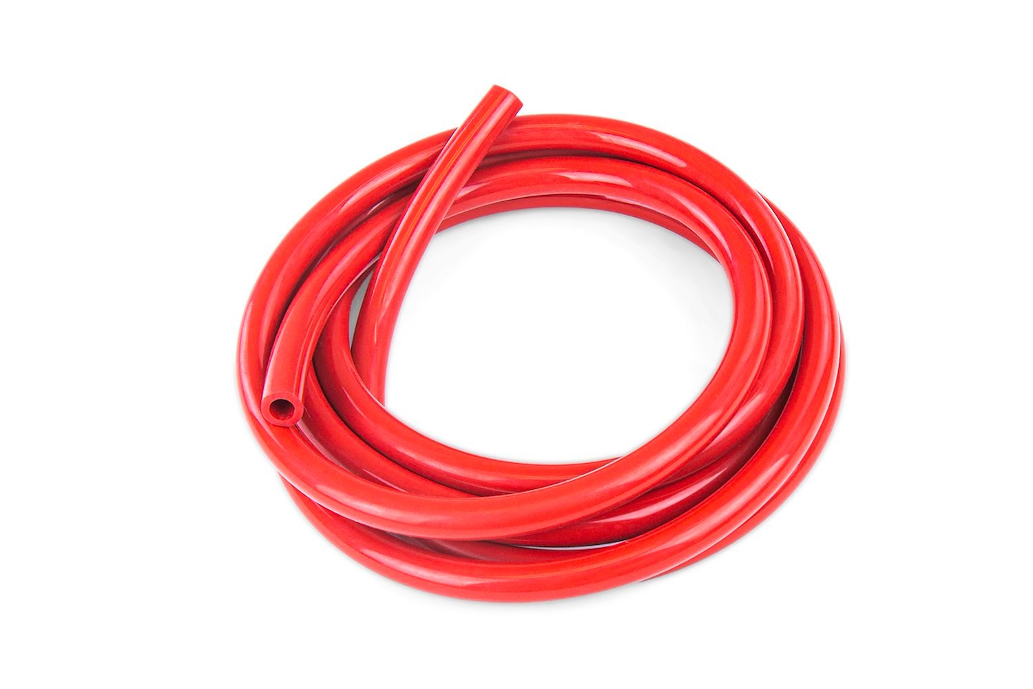 HTSVH3-REDx5 High-Temperature Silicone Vacuum Hose Tubing, 1/8 in. ID, 5 ft. Roll, Red