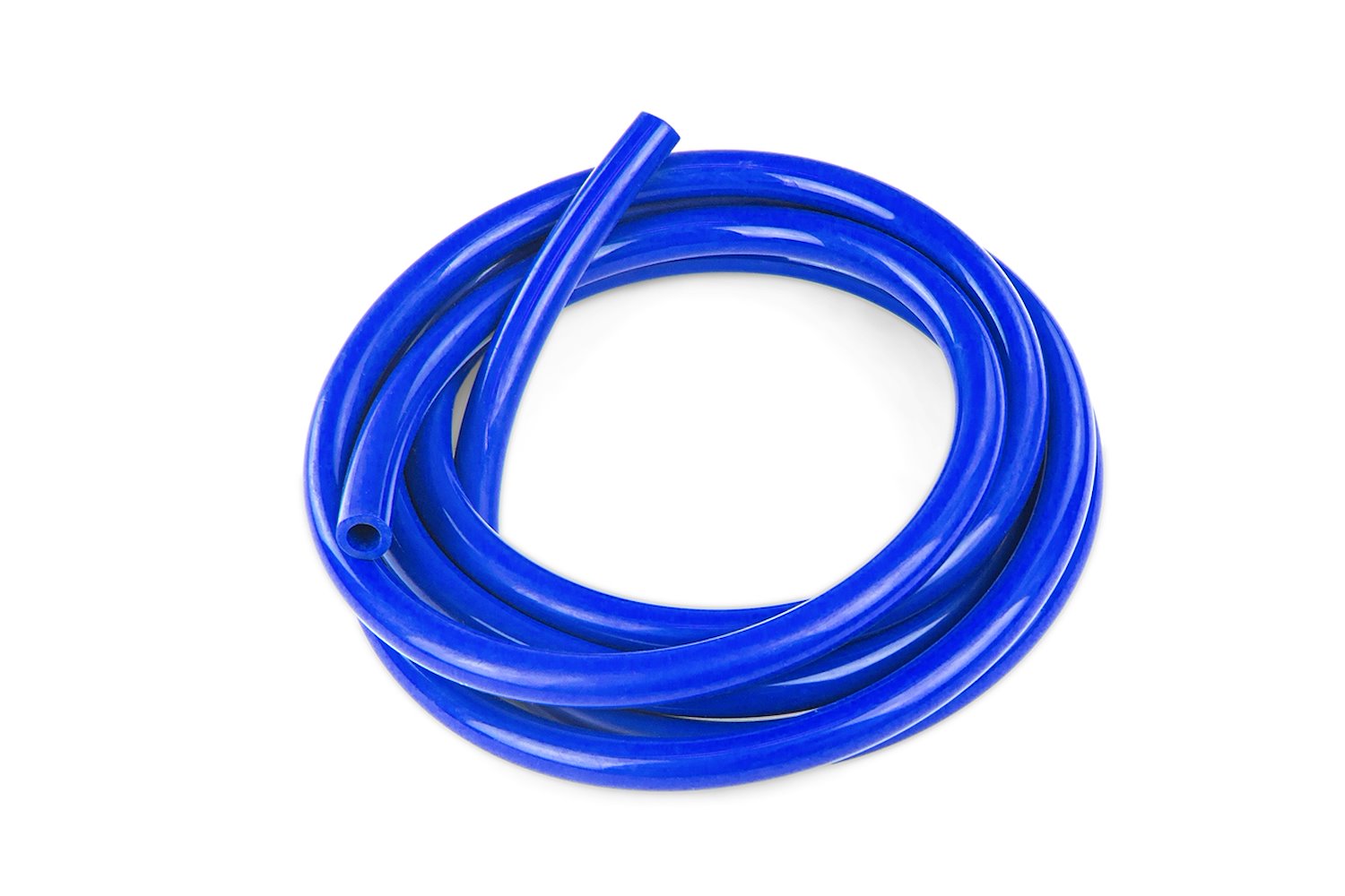 HTSVH3-BLUEx5 High-Temperature Silicone Vacuum Hose Tubing, 1/8 in. ID, 5 ft. Roll, Blue