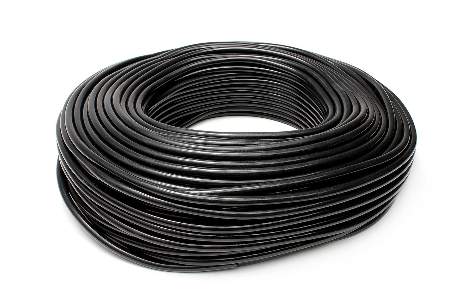 HTSVH3TW-BLKx100 High-Temperature Silicone Vacuum Hose Tubing, 1/8 in. ID, 100 ft. Roll, Black