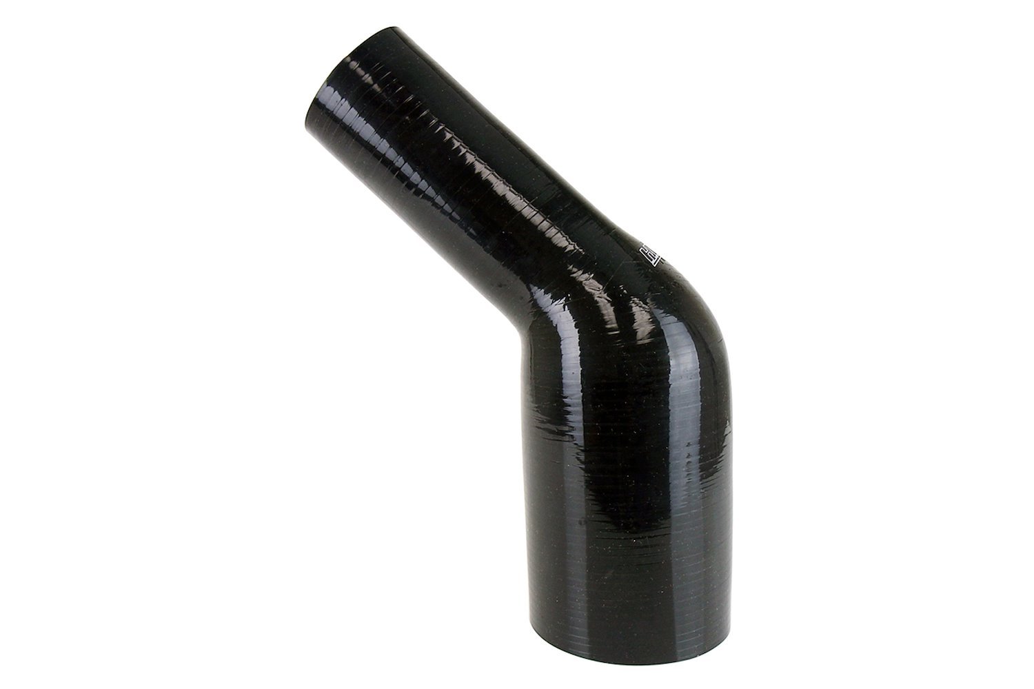HTSER45-125-138-BLK Silicone 45-Degree Elbow Hose, High-Temp Reinforced, 1-1/4 in. - 1-3/8 in. ID, Black