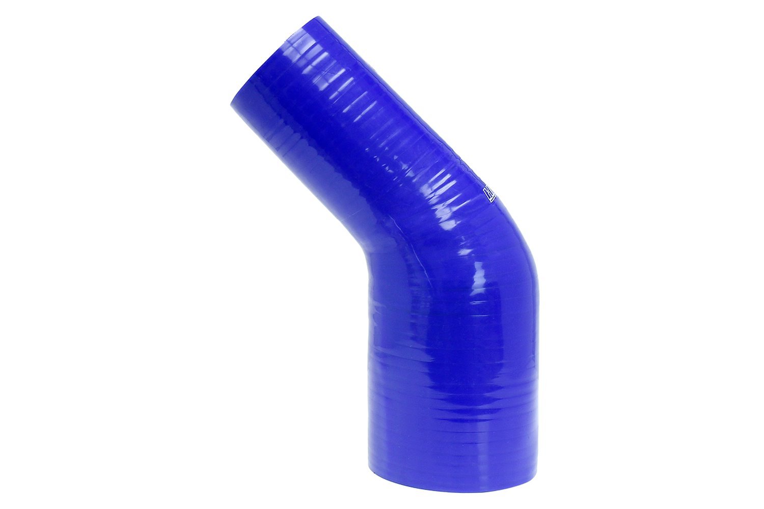 HTSER45-250-400-BLUE Silicone 45-Degree Elbow Hose, High-Temp 4-Ply Reinforced, 2-1/2 in. - 4 in. ID, Blue