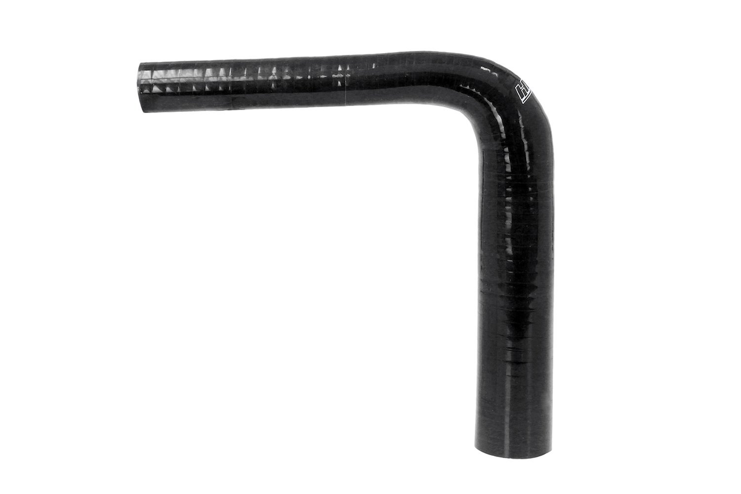 HTSER90-062-150-BLK Silicone 90-Degree Elbow Hose, High-Temp 4-Ply Reinforced, 5/8 in. - 1-1/2 in. ID, Black