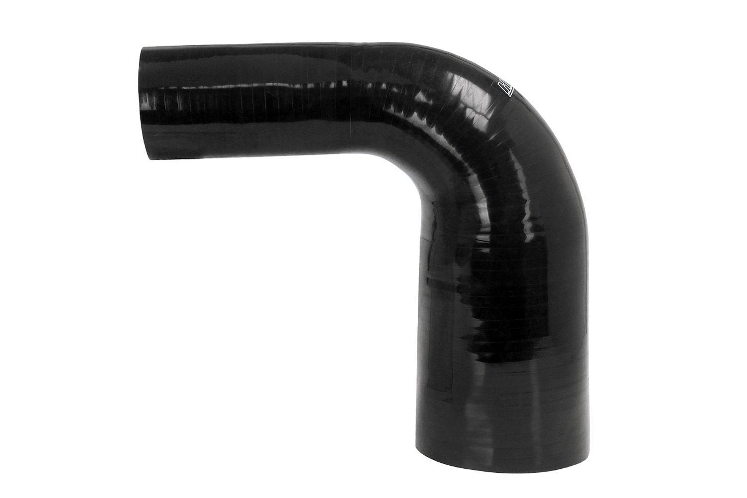 HTSER90-200-225-BLK Silicone 90-Degree Elbow Hose, High-Temp 4-Ply Reinforced, 2 in. - 2-1/4 in. ID, Black