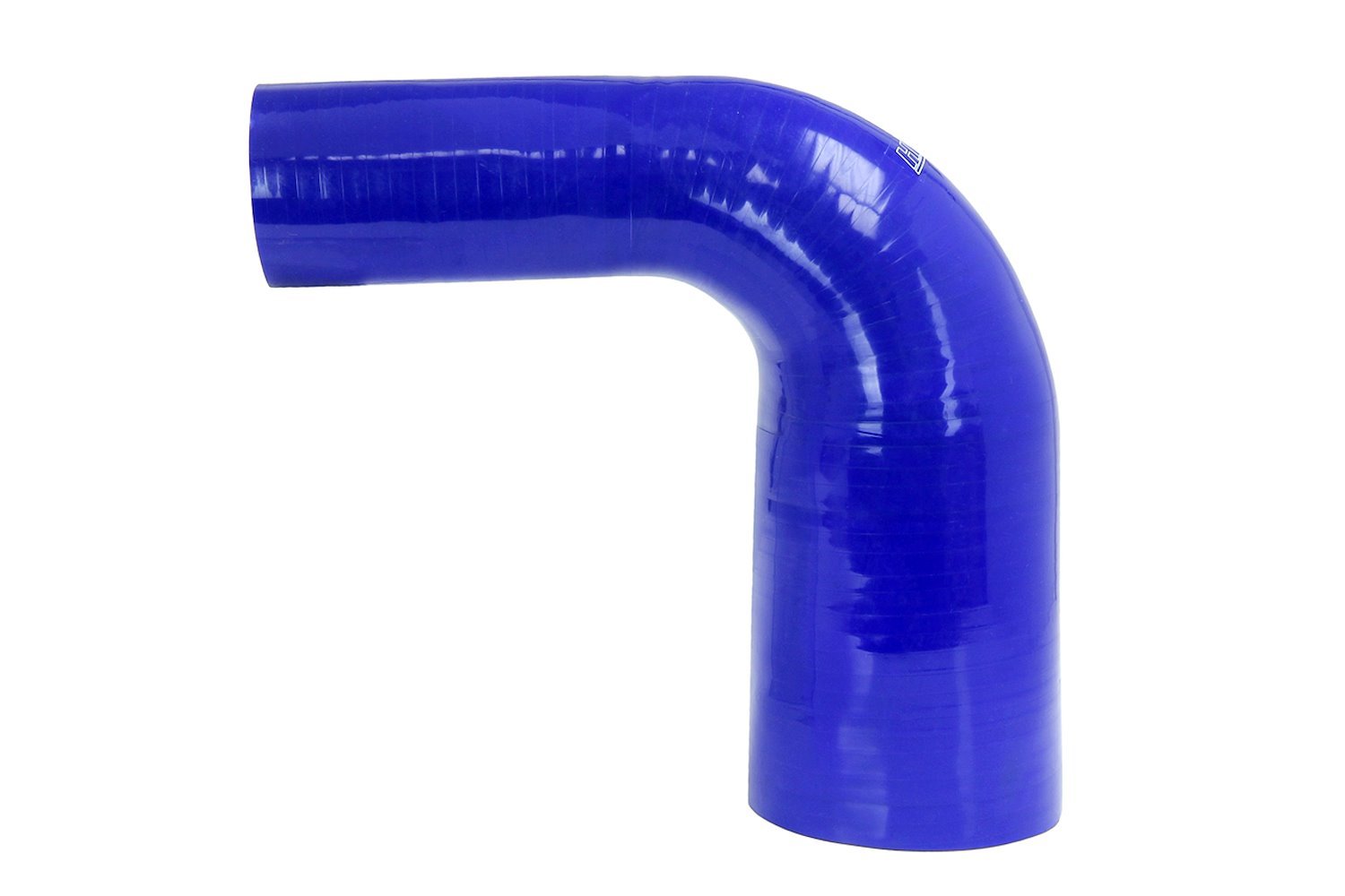 HTSER90-238-256-BLUE Silicone 90-Degree Elbow Hose, High-Temp Reinforced, 2-3/8 in. - 2-9/16 in. ID, Blue