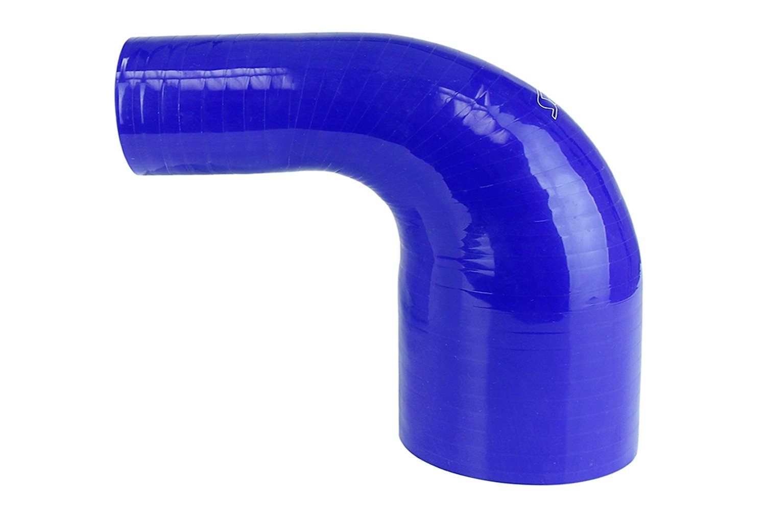 HTSER90-250-350-BLUE Silicone 90-Degree Elbow Hose, High-Temp 4-Ply Reinforced, 2-1/2 in. - 3-1/2 in. ID, Blue