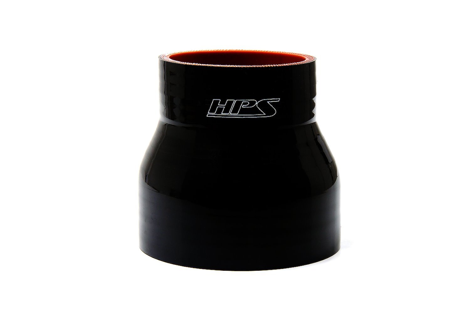 HTSR-225-268-L4-BLK Silicone Reducer Hose, High-Temp Reinforced, 2-1/4 in. - 2-11/16 in. ID, 4 in. Long, Black