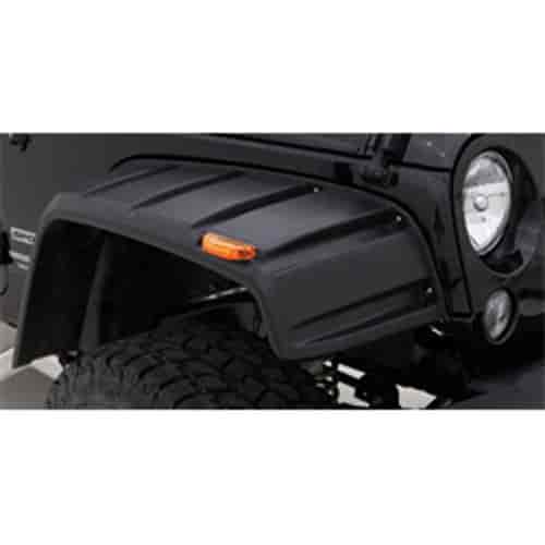 Jeep TJ Fender Flares Rivet Style Textured Finish with Polished Stainless Bolts