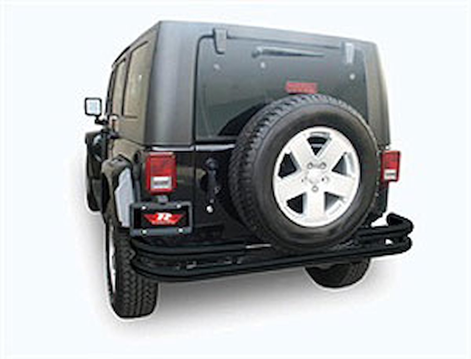 Rear Tube Bumper with Hoop 2007-16 Wrangler 2 & 4-Door