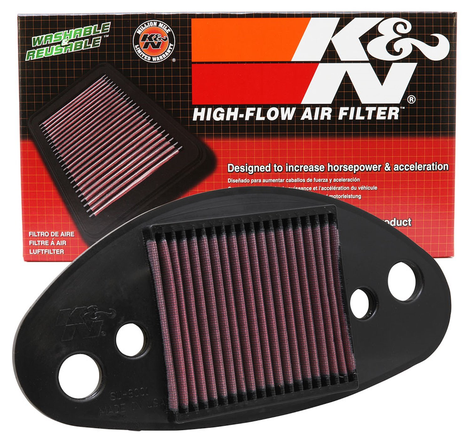 High-Performance Replacement Air Filter 2001-2004 Suzuki VL800LC Intruder Volusia