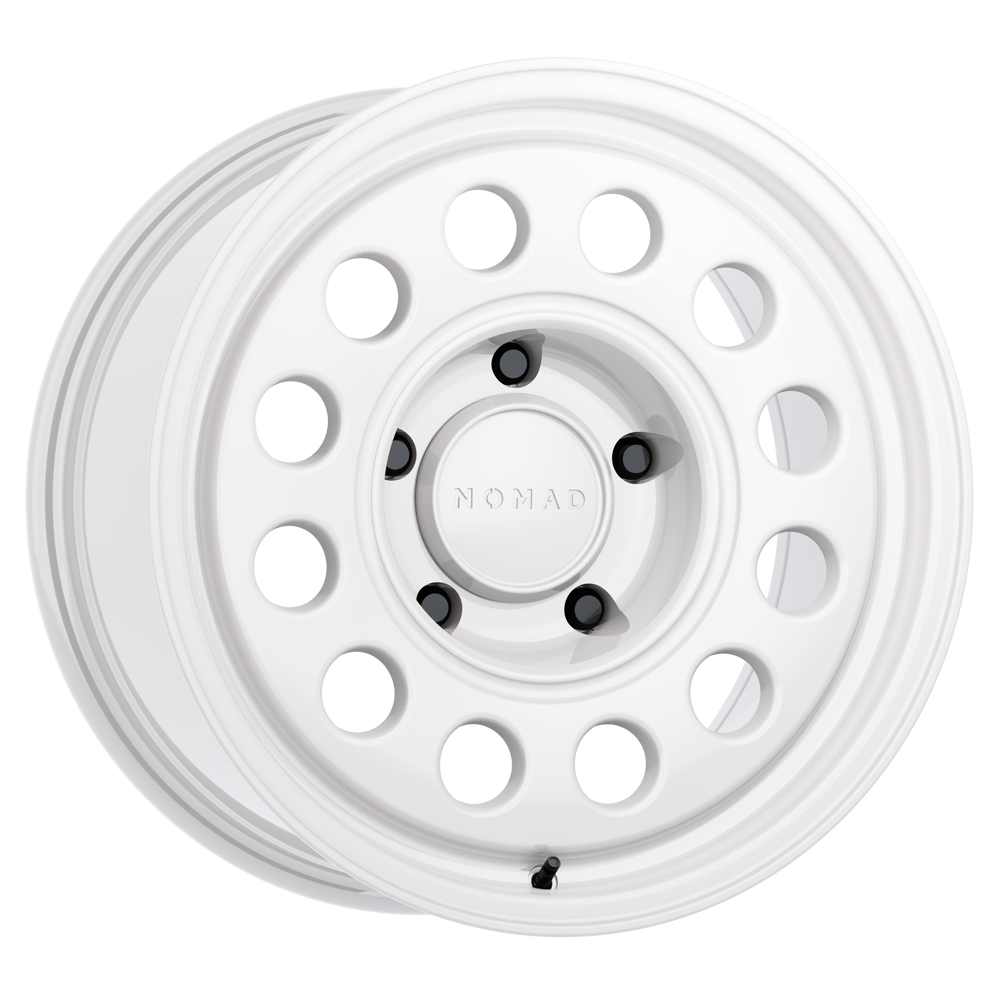 N501SA CONVOY Wheel, Size: 17" x 8.50", Bolt Pattern: 8 x 165.100 mm, Backspace: 5.73" [Finish: Salt White]