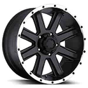 Ultra 195 Crusher RWD Black/Diamond Cut Lip Wheel Size: 17" x 8"