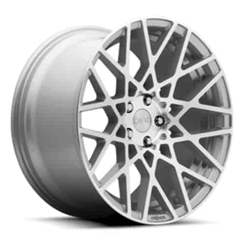 Rotiform R110 BLQ Wheel [Size: 19" x 8.5"] Gloss Silver w/Machined Edge