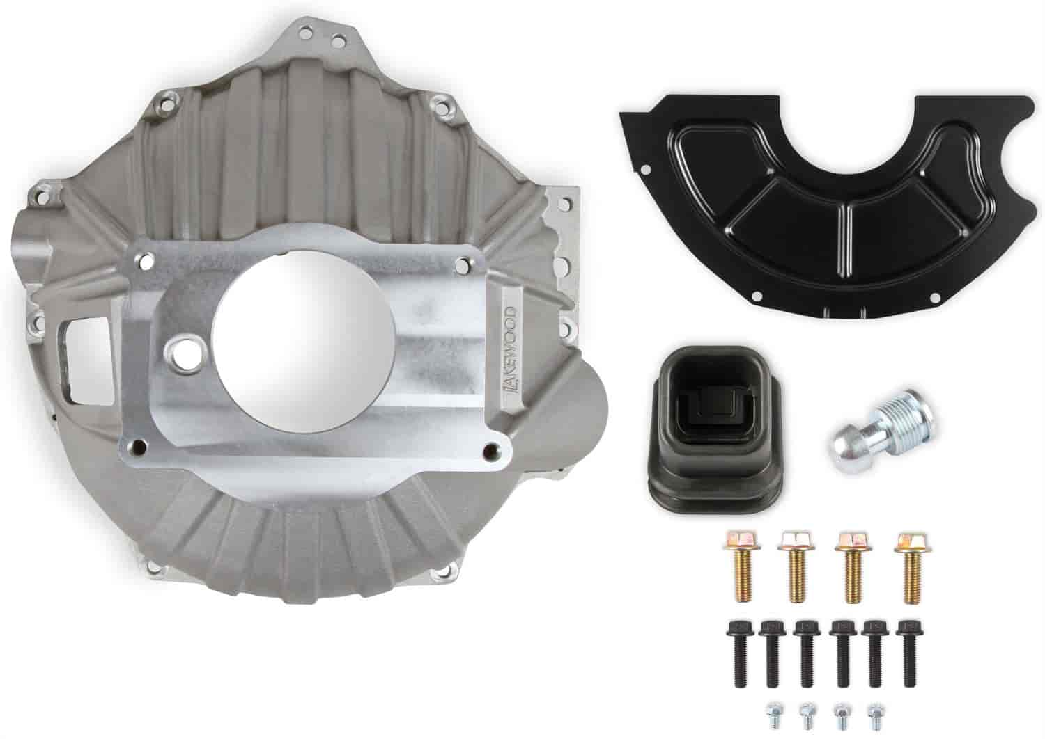 Cast-Aluminum Bellhousing Kit for Small Block Chevy and