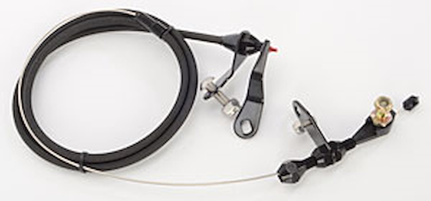 Ford C6 Transmission Kickdown Cable Kit Black Anodized