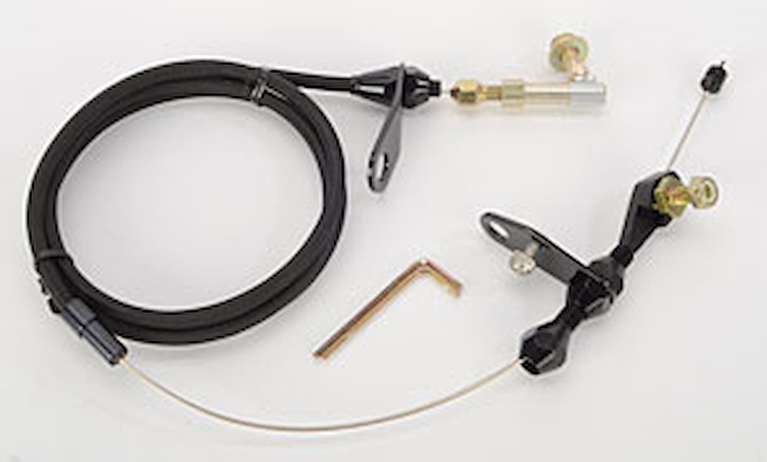 Chrysler TF-727 Stainless Steel Kickdown Cable Kit Black