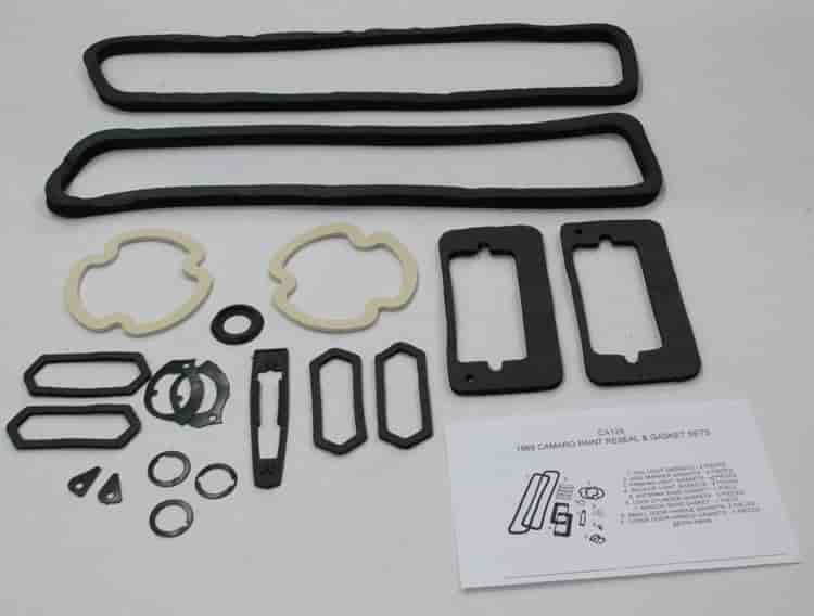 1969 CAMARO STANDARD AND RS PAINT RESEAL AND GASKET SET 19 PIECES
