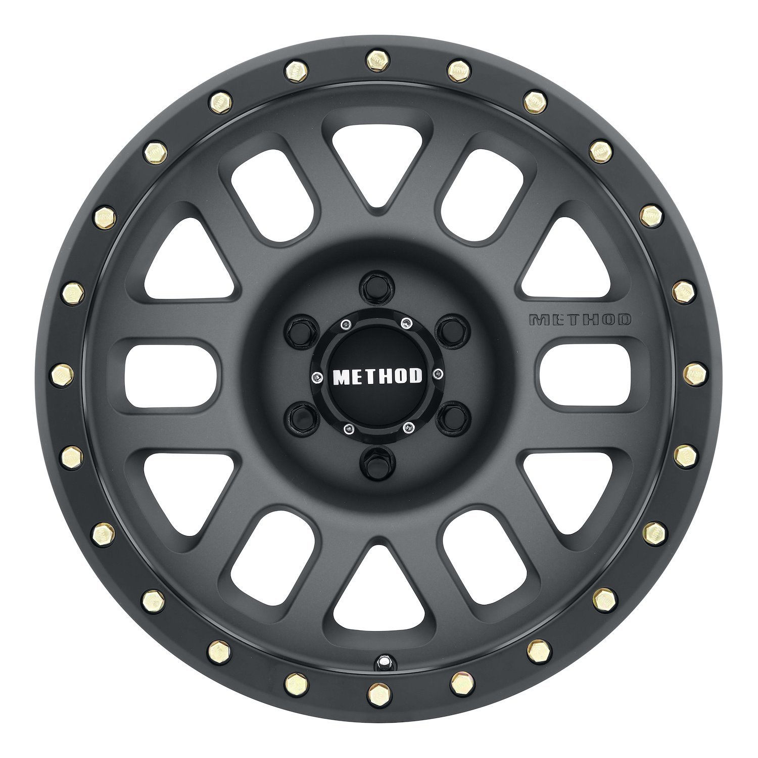 MR30978516800 STREET MR309 Grid Wheel [Size: 17" x 8.5"] Titanium w/ Matte Black Lip