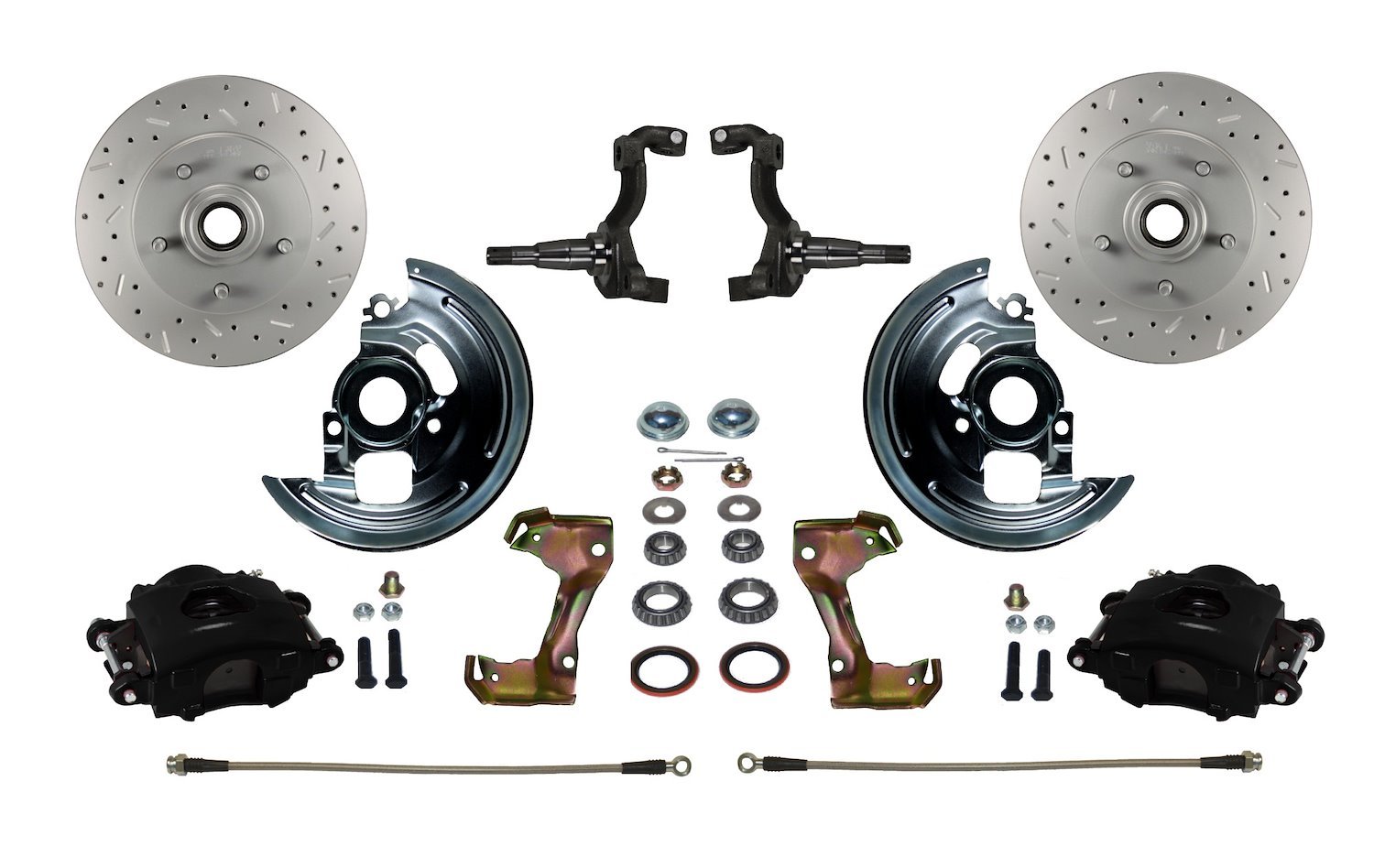 GM A/F/X-Body Front Disc Brake Conversion Kit w/Stock Height Spindles