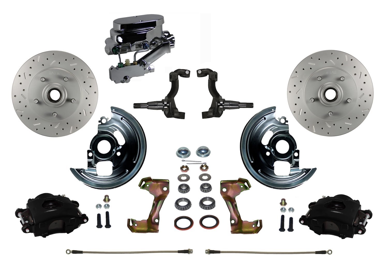 Chevy II/Nova Front Disc Brake Conversion Kit w/Stock Height Spindles