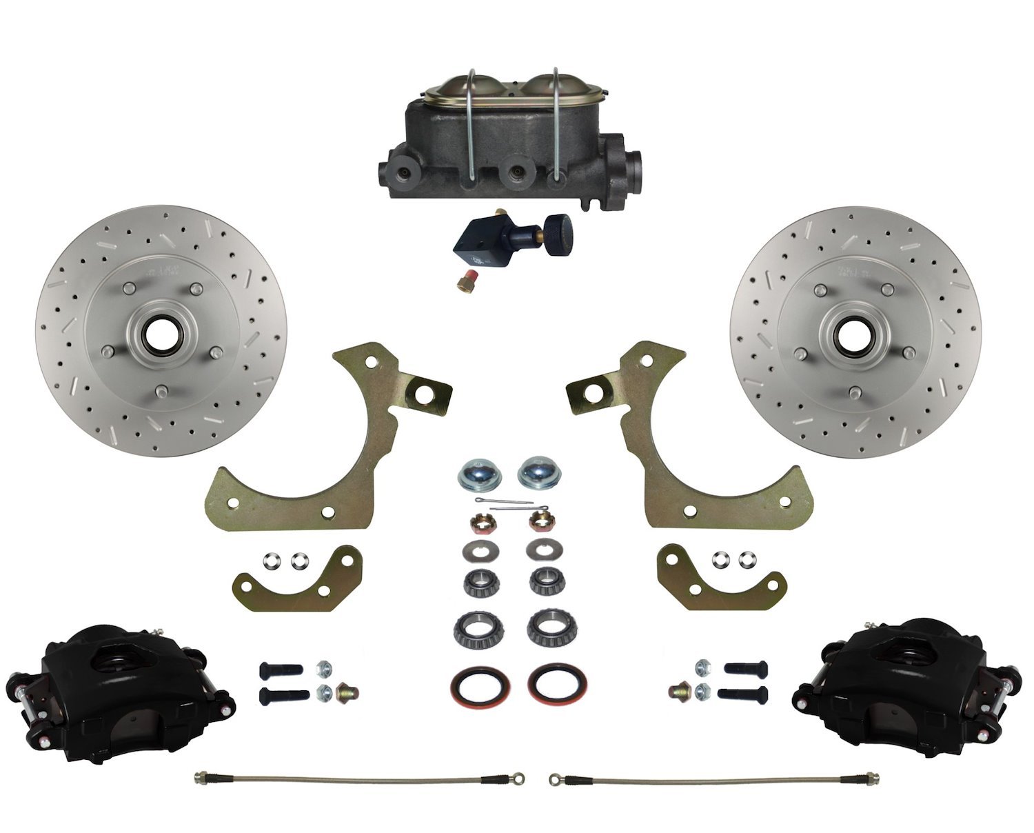 Chevy Tri-Five, GM Full Size Front Disc Brake Conversion Kit for Factory Spindles