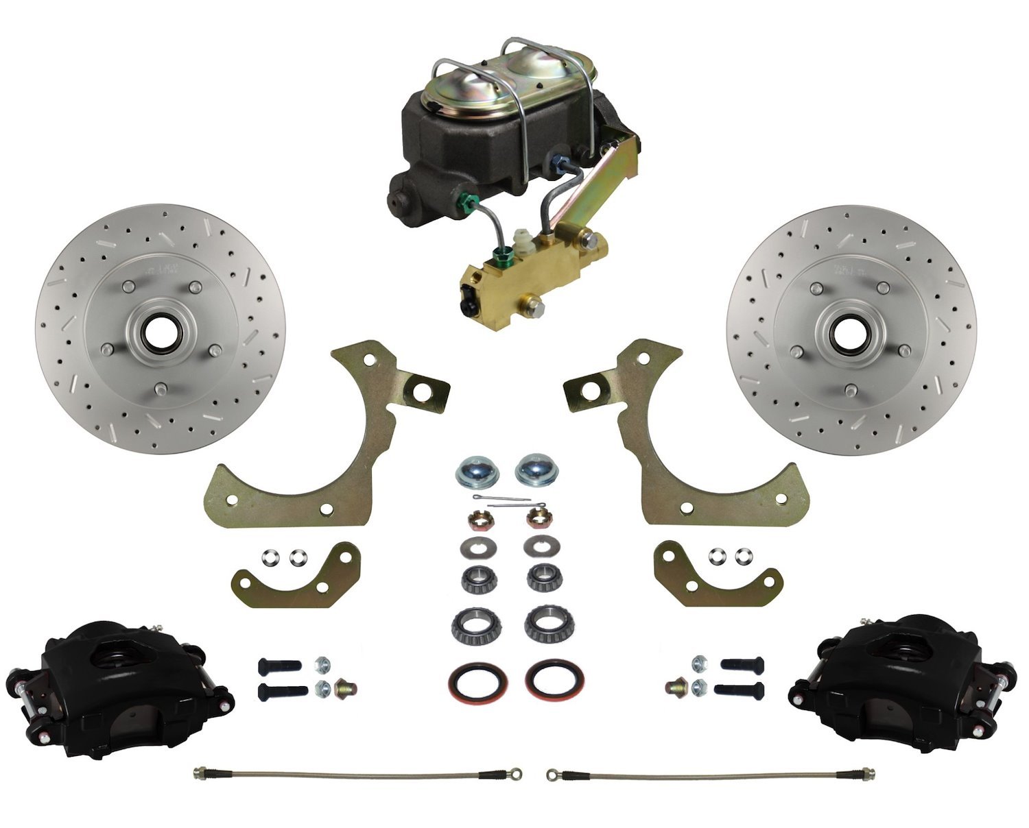 Chevy Tri-Five, GM Full Size Front Disc Brake Conversion Kit for Factory Spindles