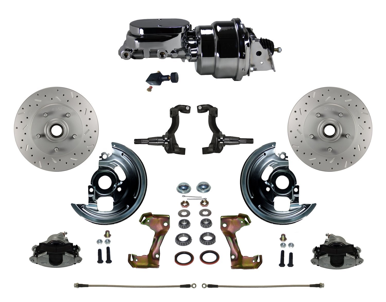 GM A/F/X-Body Front Disc Brake Conversion Kit w/Stock Height Spindles