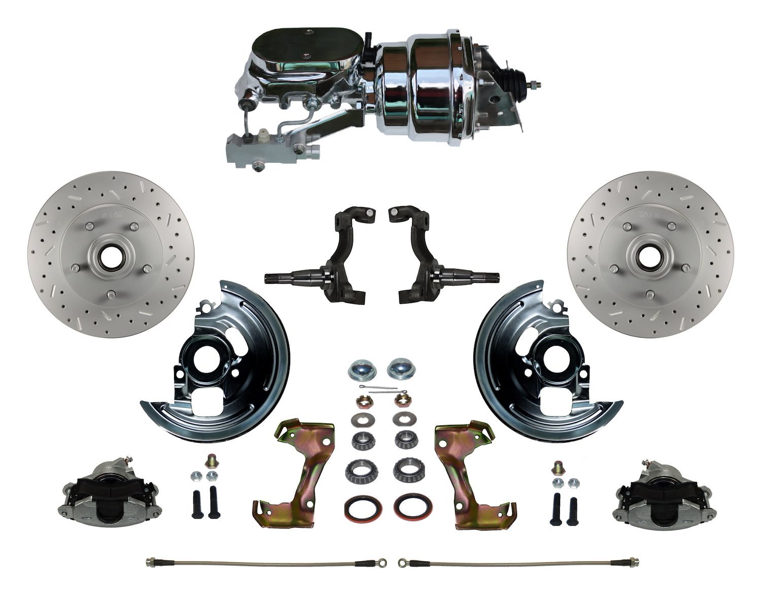 GM A/F/X-Body Front Disc Brake Conversion Kit w/Stock Height Spindles