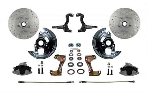 GM A/F/X-Body Front Disc Brake Conversion Kit w/Stock Height Spindles