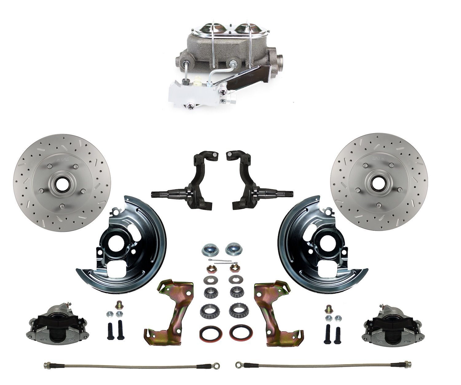 Chevy II/Nova Front Disc Brake Conversion Kit w/Stock Height Spindles