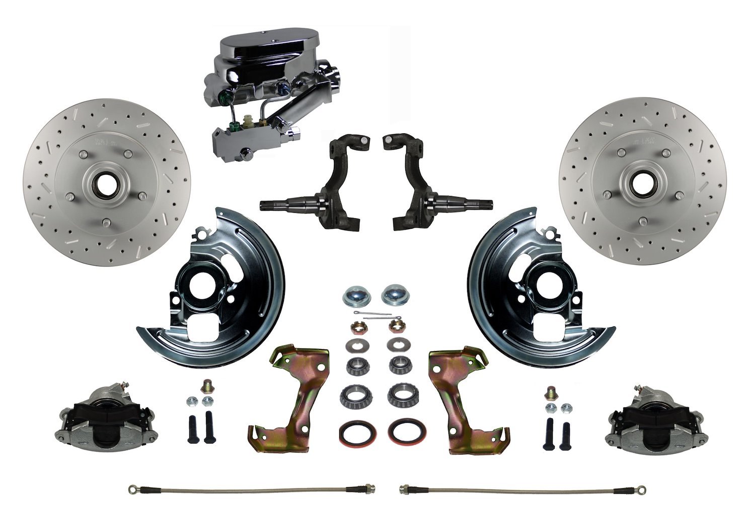 Chevy II/Nova Front Disc Brake Conversion Kit w/Stock Height Spindles