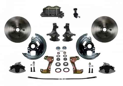 Chevy II/Nova Front Disc Brake Conversion Kit w/2 in. Drop Spindles