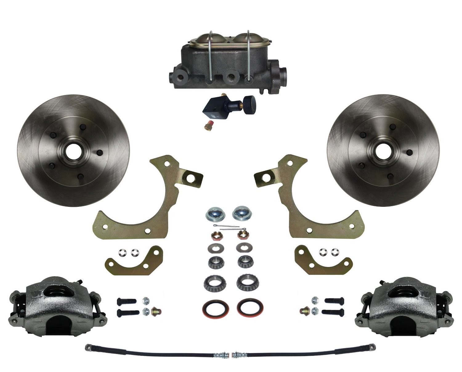 1955-1958 Chevy Tri-Five, GM Full Size Front Disc Brake Conversion Kit w/ Factory Spindles