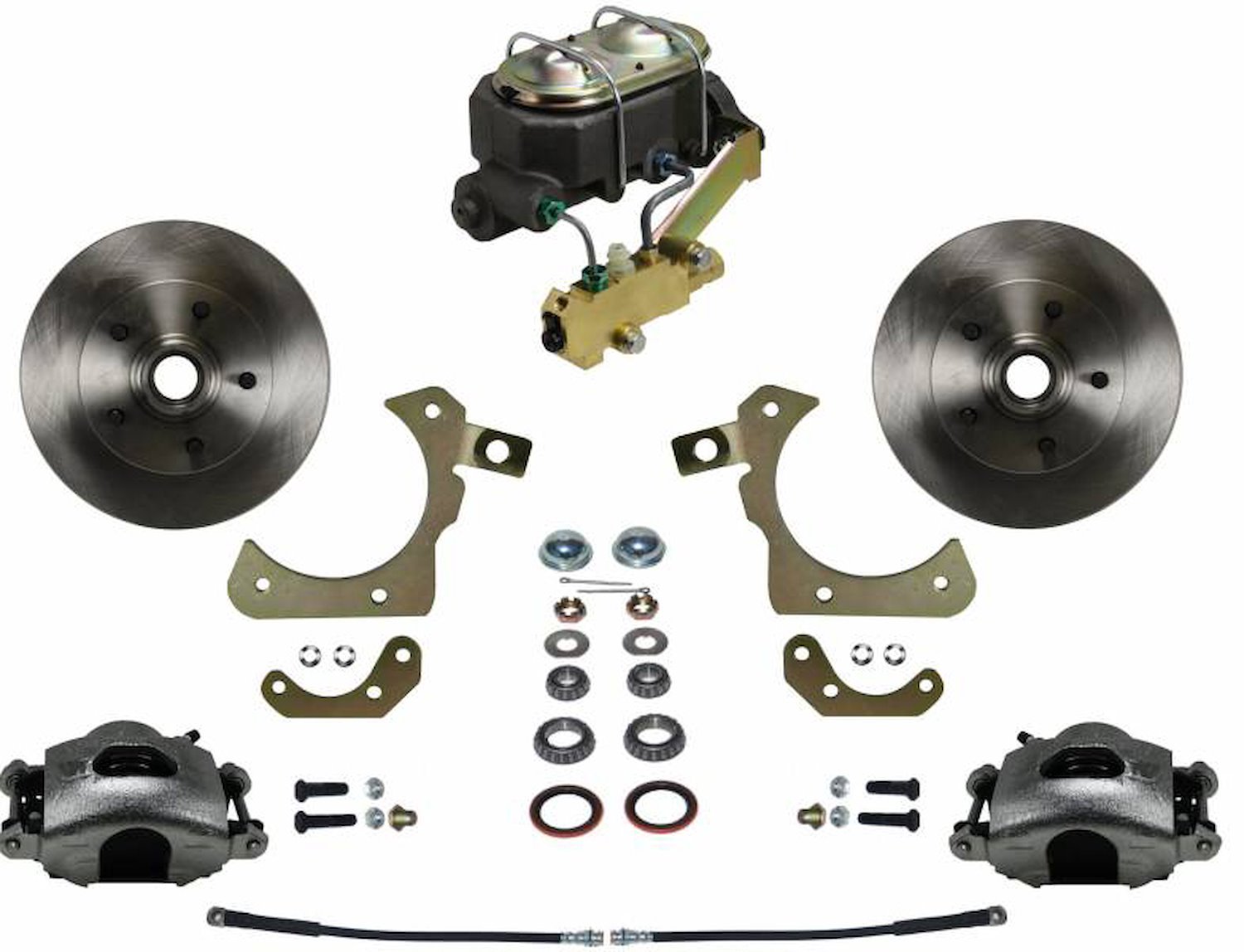 1955-1958 Chevy Tri-Five, GM Full Size Front Disc Brake Conversion Kit w/ Factory Spindles