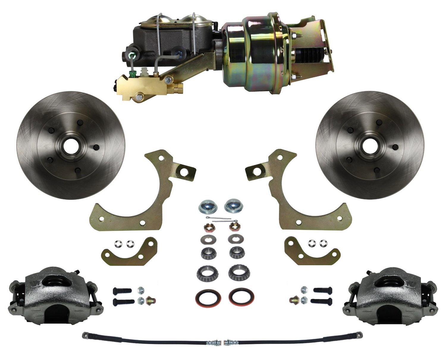 1955-1958 Chevy Tri-Five, GM Full Size Front Disc Brake Conversion Kit w/ Factory Spindles