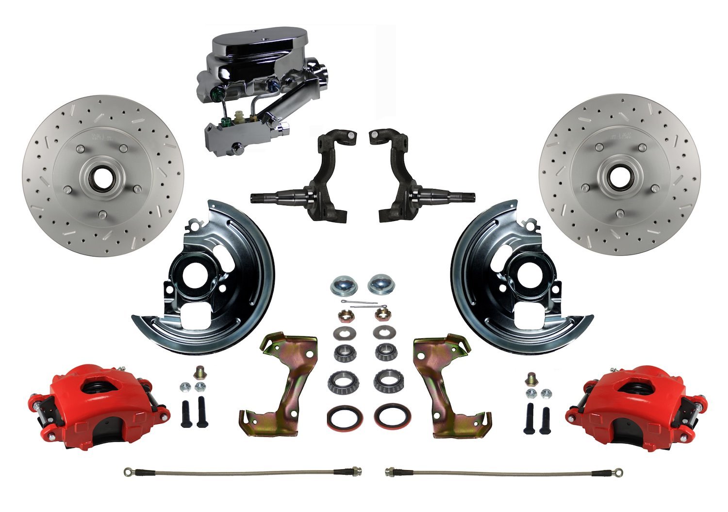 GM A/F/X-Body Front Disc Brake Conversion Kit w/Stock Height Spindles