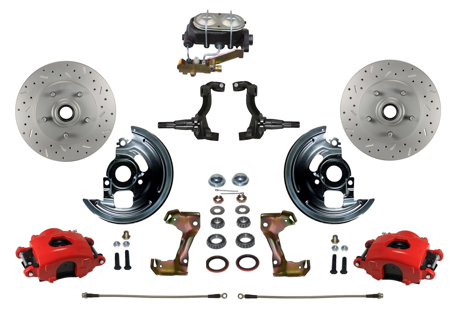 Chevy II/Nova Front Disc Brake Conversion Kit w/Stock Height Spindles