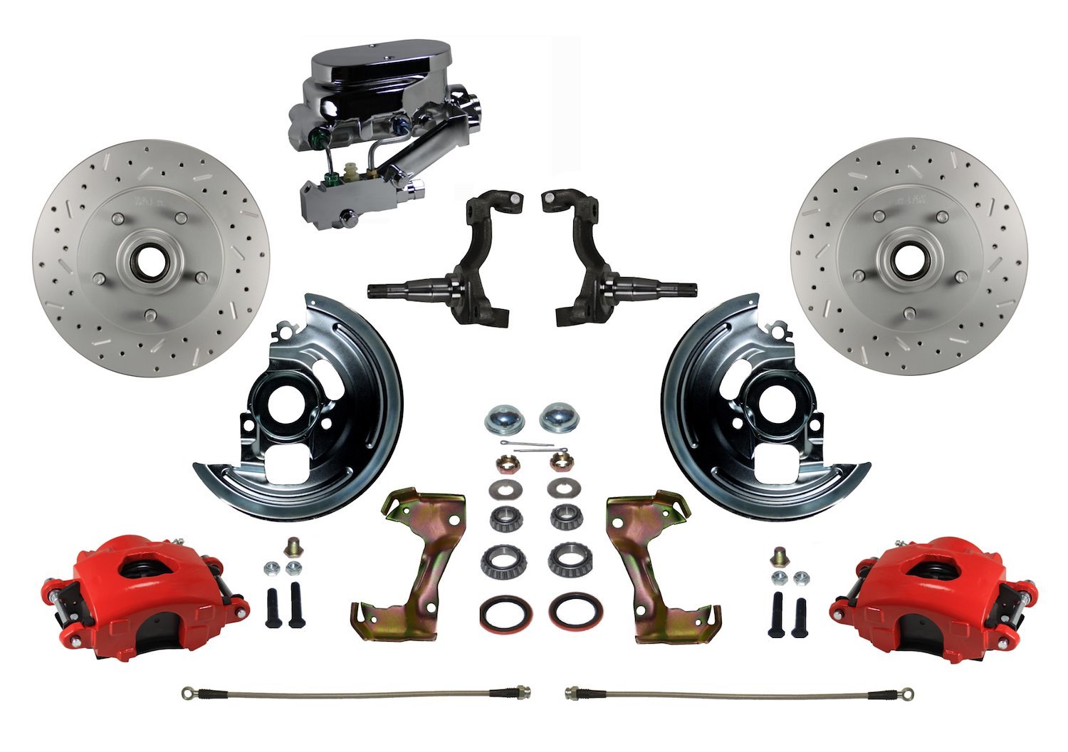 Chevy II/Nova Front Disc Brake Conversion Kit w/Stock Height Spindles
