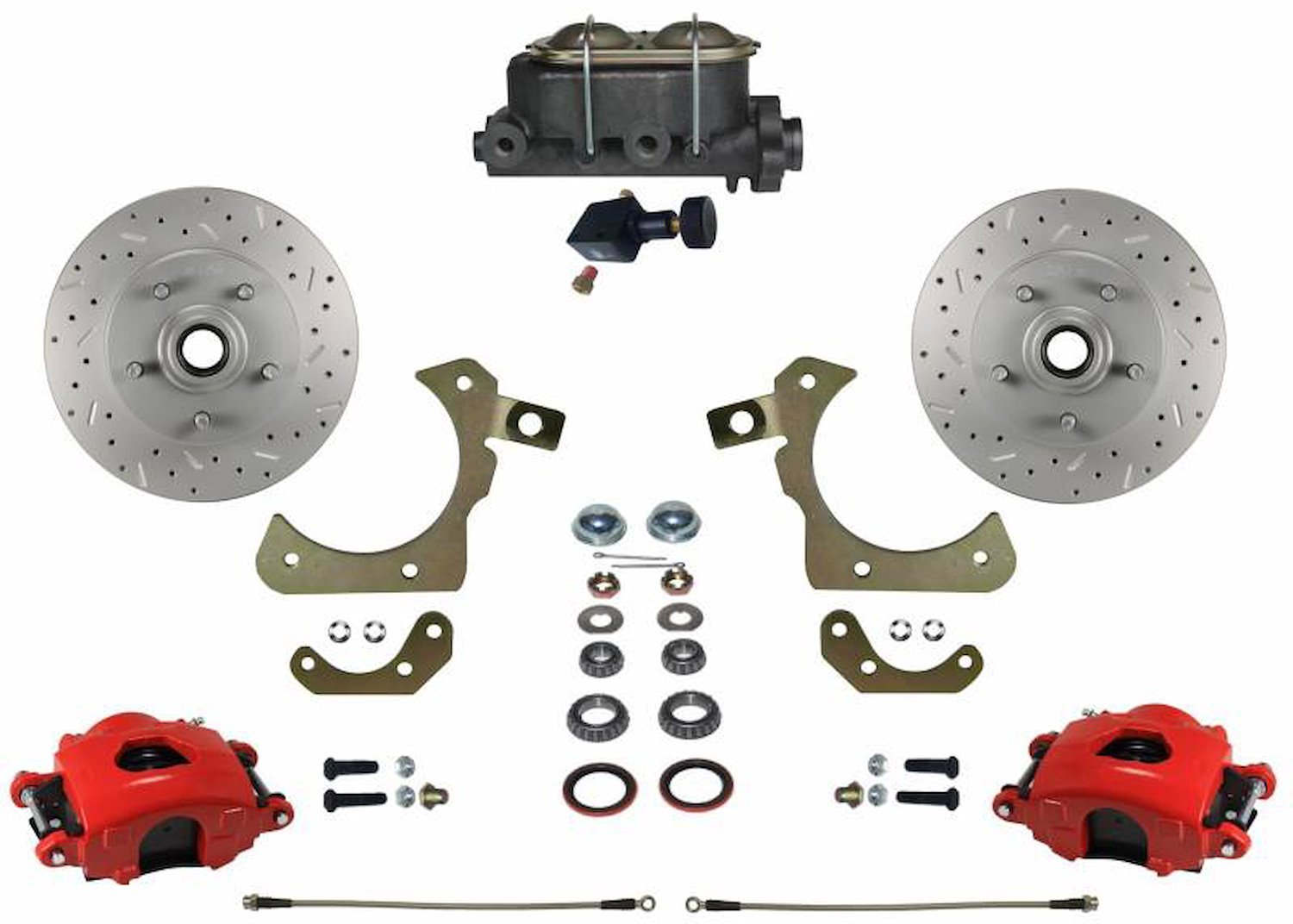 1955-1958 Chevy Tri-Five, GM Full Size Front Disc Brake Conversion Kit w/ Factory Spindles