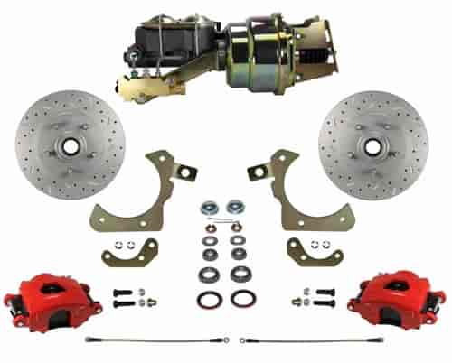 1955-1958 Chevy Tri-Five, GM Full Size Front Disc Brake Conversion Kit w/ Factory Spindles